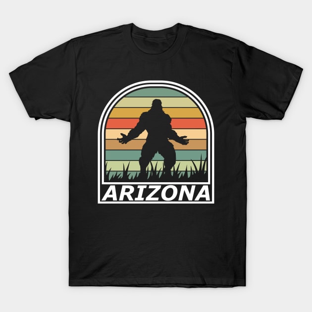 Bigfoot Arizona State Gift T-Shirt by Teewyld